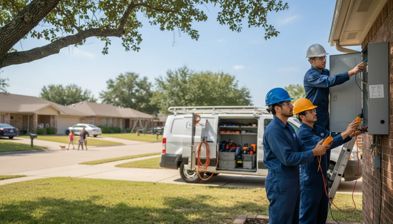 Certified electrician providing emergency electrical services in San Augustine, TX